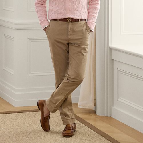 Straight Fit Stretch Chino Trouser - Purple Label - Modalova