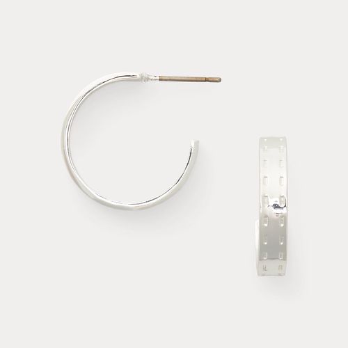 Stitch-Engraved Hoop Earrings - Lauren - Modalova