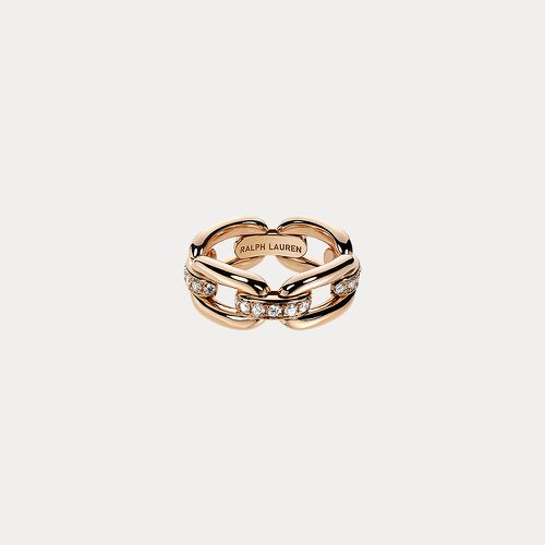 Pave Diamond Rose Gold Ring - Ralph Lauren - Modalova