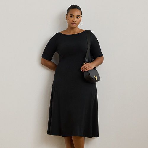 Curve - Stretch Cotton Midi Dress - Lauren Curve - Modalova