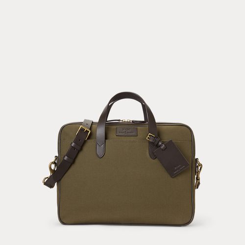 Leather-Trim Canvas Briefcase - Polo Ralph Lauren - Modalova