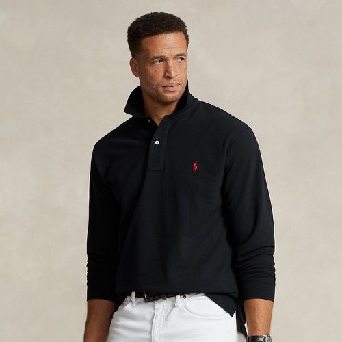 Mesh Long-Sleeve Polo Shirt - Big & Tall - Modalova