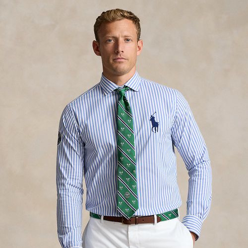 Wimbledon Striped Stretch Twill Shirt - Polo Ralph Lauren - Modalova