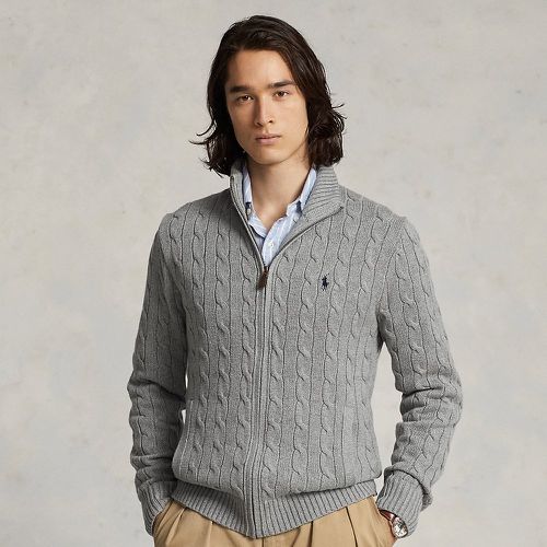 Cable-Knit Cotton Full-Zip Jumper - Polo Ralph Lauren - Modalova