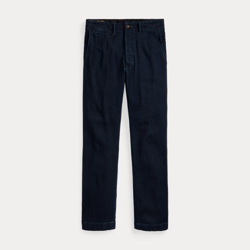 Indigo Herringbone Officer's Trouser - RRL - Modalova