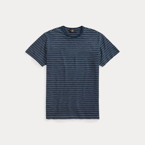 Indigo Striped Jacquard T-Shirt - RRL - Modalova