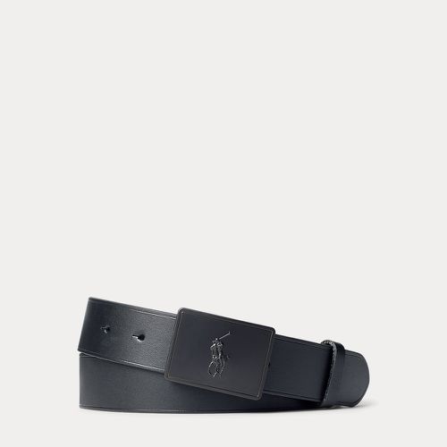 Pony Plaque Leather Belt - Polo Ralph Lauren - Modalova