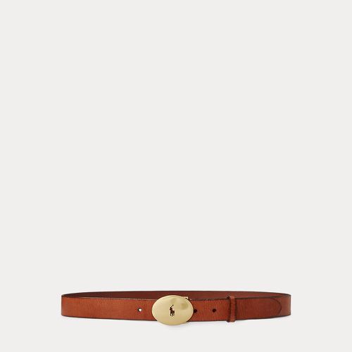 Polo ID Oval-Buckle Vachetta Belt - Polo Ralph Lauren - Modalova