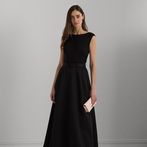 Belted Faille & Jersey Gown - Lauren - Modalova
