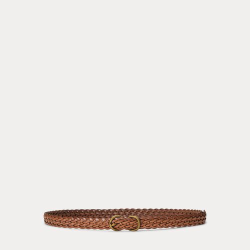 Braided Vachetta Leather Skinny Belt - Polo Ralph Lauren - Modalova