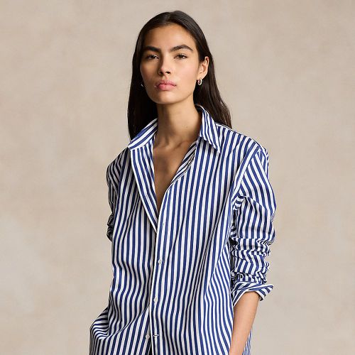 Oversize Striped Cotton Shirt - Polo Ralph Lauren - Modalova