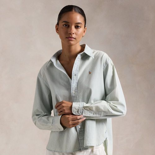 Wide Cropped Chambray Shirt - Polo Ralph Lauren - Modalova