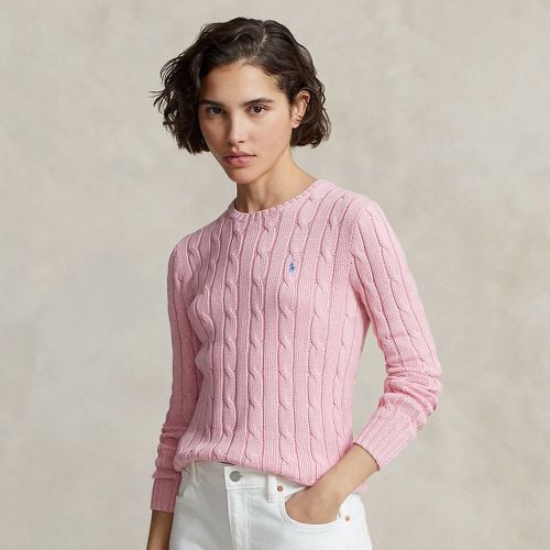 Cable-Knit Cotton Crewneck Jumper - Polo Ralph Lauren - Modalova