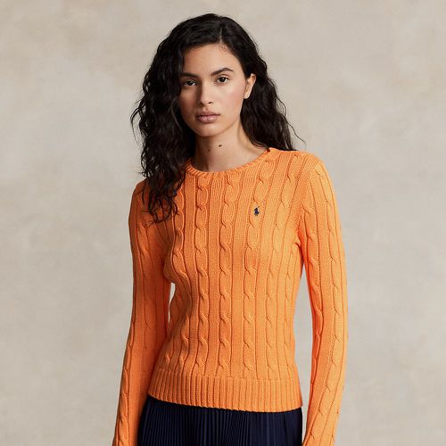 Cable-Knit Cotton Crewneck Jumper - Polo Ralph Lauren - Modalova