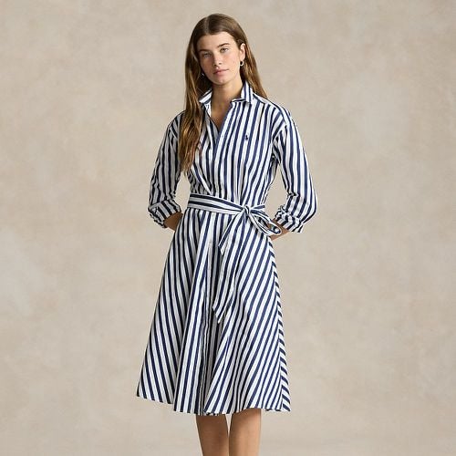 Belted Striped Cotton Shirtdress - Polo Ralph Lauren - Modalova