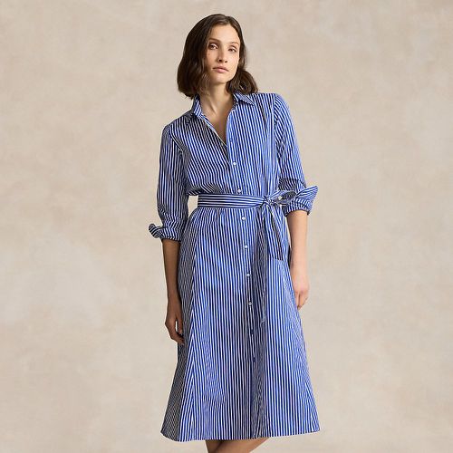 Belted Striped Cotton Shirtdress - Polo Ralph Lauren - Modalova