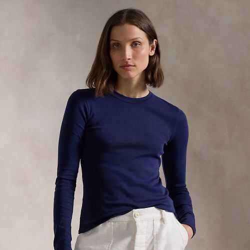 Rib-knit Cotton Long-Sleeve T-Shirt - Polo Ralph Lauren - Modalova