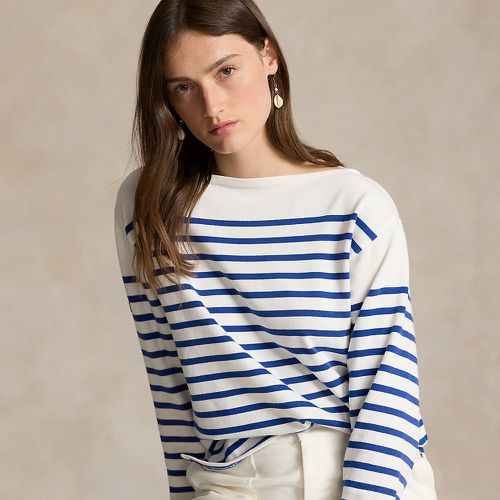 Striped Boatneck Jersey Tee - Polo Ralph Lauren - Modalova