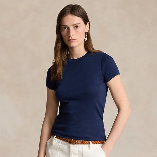 Rib-knit Cotton Tee - Polo Ralph Lauren - Modalova