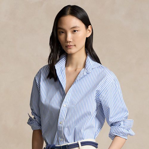 Relaxed Fit Striped Cotton Shirt - Polo Ralph Lauren - Modalova