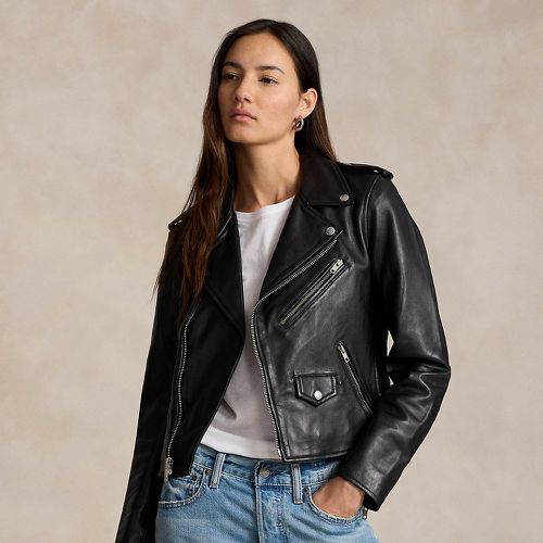 Sheepskin Leather Moto Jacket - Polo Ralph Lauren - Modalova