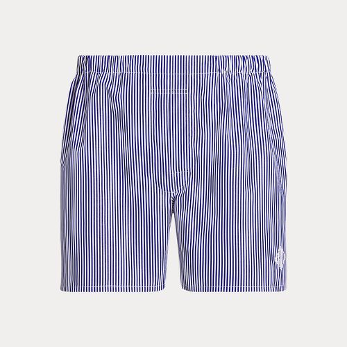 Monogram Striped Cotton Poplin Boxer - Purple Label - Modalova