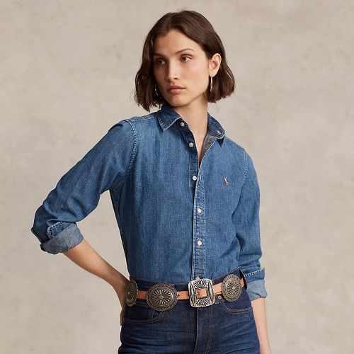 Slim Fit Denim Shirt - Polo Ralph Lauren - Modalova