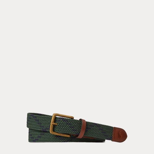 Leather-Trim Webbed Belt - Polo Ralph Lauren - Modalova