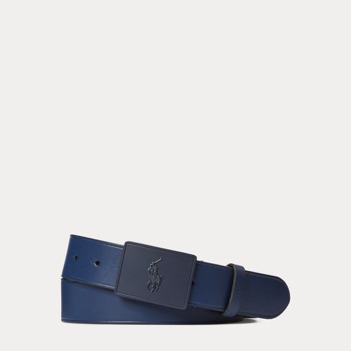 Pony Plaque Leather Belt - Polo Ralph Lauren - Modalova