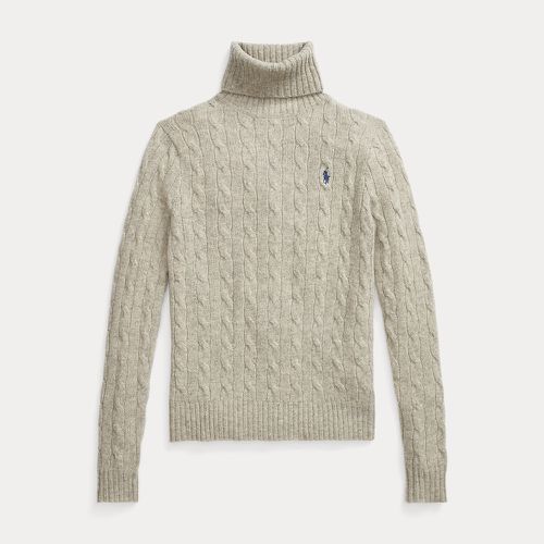 Wool-Cashmere Cable Roll Neck Jumper - Polo Ralph Lauren - Modalova