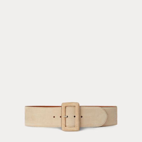 Trench-Buckle Calf-Suede Belt - Collection - Modalova