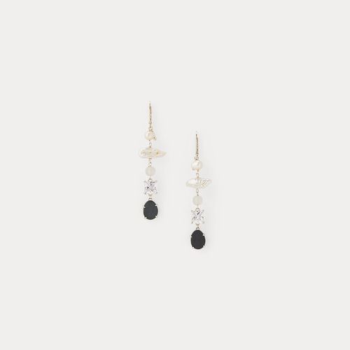 Pearl & Beach Stone Drop Earrings - Collection - Modalova