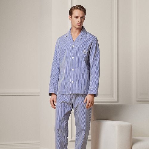 Monogram Cotton Pyjama Set - Purple Label - Modalova