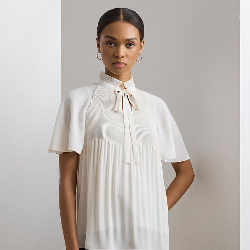 Pleated Georgette Blouse - Lauren - Modalova