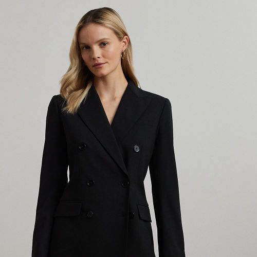 Double-Breasted Wool Crepe Blazer - Lauren - Modalova