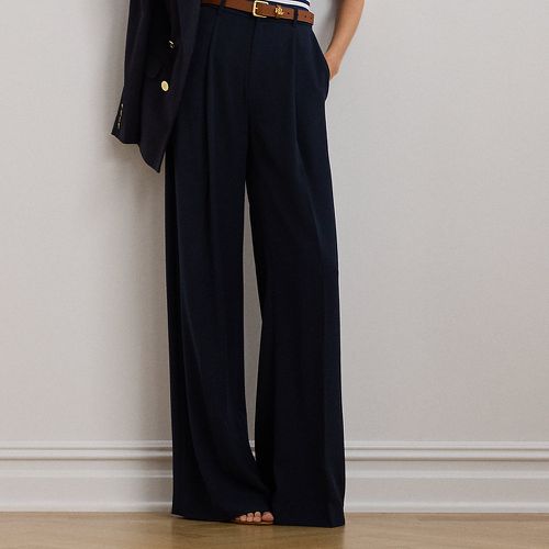 Double-Faced Georgette Wide-Leg Trouser - Lauren - Modalova