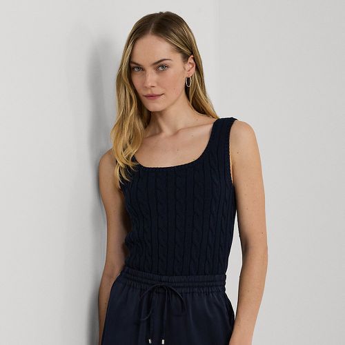 Cable-Knit Sleeveless Jumper - Lauren - Modalova