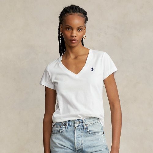 Cotton Jersey V-Neck T-Shirt - Polo Ralph Lauren - Modalova