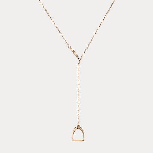 Rose Gold Stirrup Lariat Necklace - Ralph Lauren - Modalova