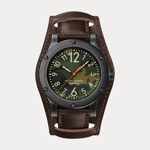 MM Aged Steel Watch - Ralph Lauren - Modalova