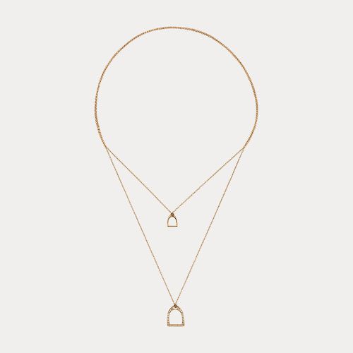 Pave Double-Stirrup Lariat Necklace - Ralph Lauren - Modalova