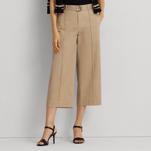 Micro-Sanded Belted Wide-Leg Trouser - Lauren - Modalova