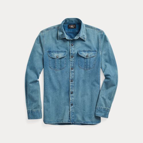 Indigo Herringbone Twill Workshirt - RRL - Modalova