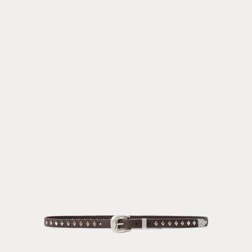 Studded Leather Slim Belt - RRL - Modalova