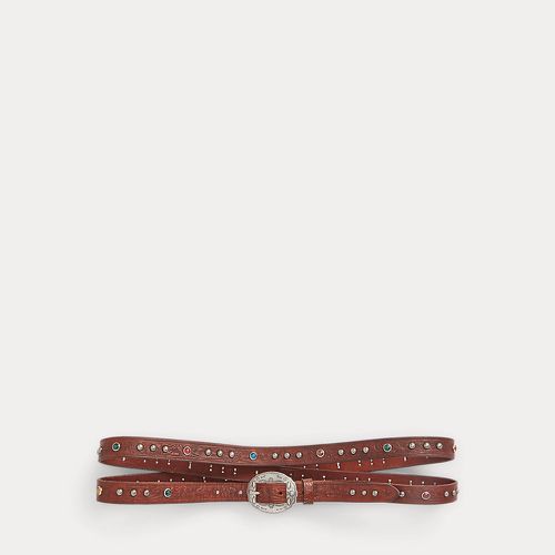 Tooled Leather Double-Wrap Belt - RRL - Modalova