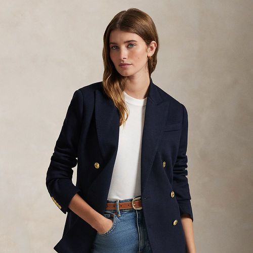 Double-Breasted Knit Blazer - Polo Ralph Lauren - Modalova