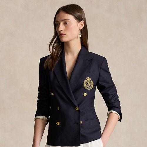 Double-Breasted Crest Blazer - Polo Ralph Lauren - Modalova