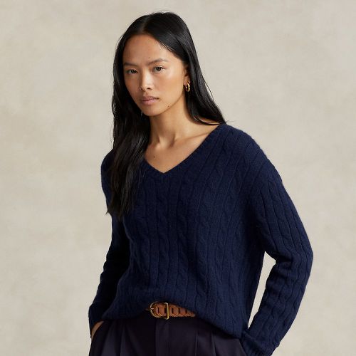 Relaxed Fit Cable Cashmere Jumper - Polo Ralph Lauren - Modalova