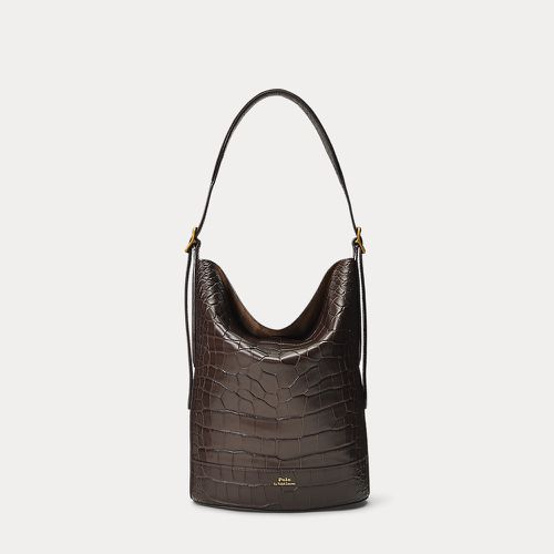 Croc-Embossed Medium Bellport Bucket Bag - Polo Ralph Lauren - Modalova