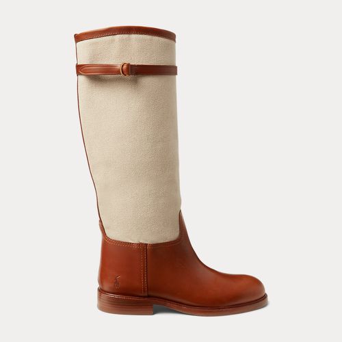 Canvas-Leather Riding Boot - Polo Ralph Lauren - Modalova